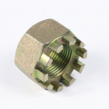 Metric Slotted Brass Hex Slotted Nut M20